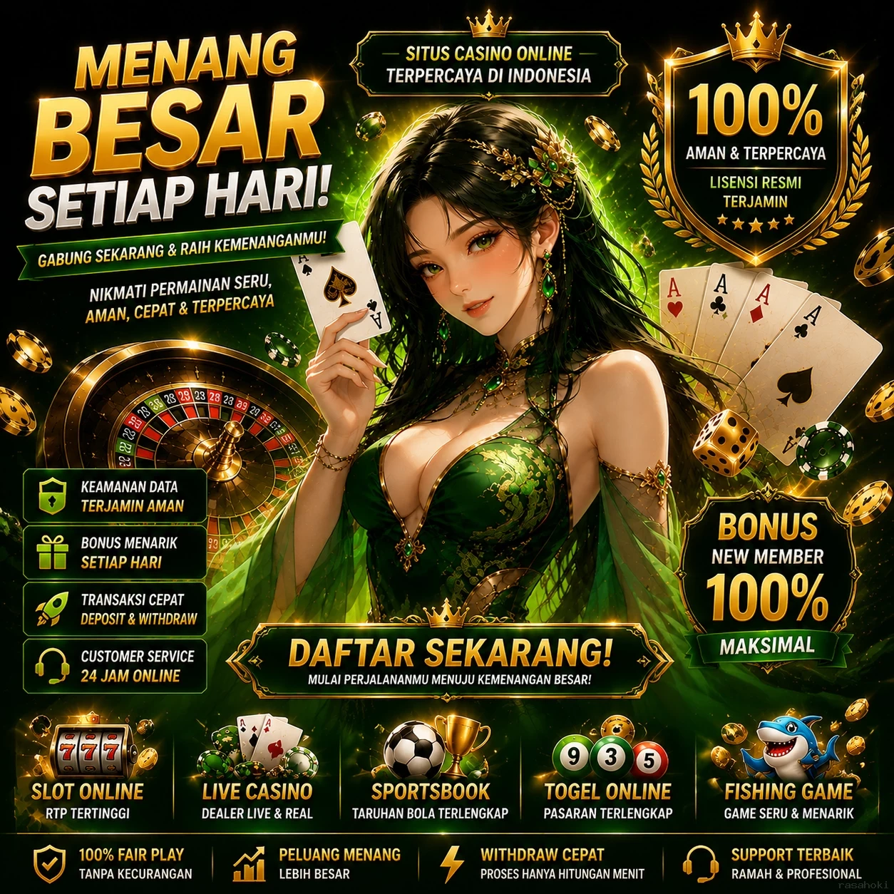 Tampilan antarmuka rasahoki di Android